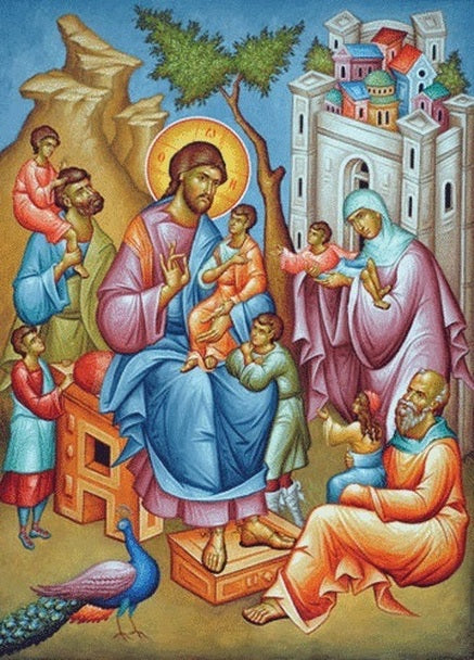Christ Blessing the Children Icon