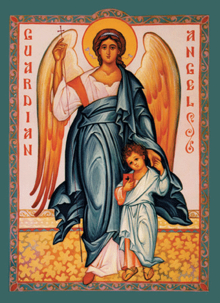 Guardian Angel with Boy Icon (M)