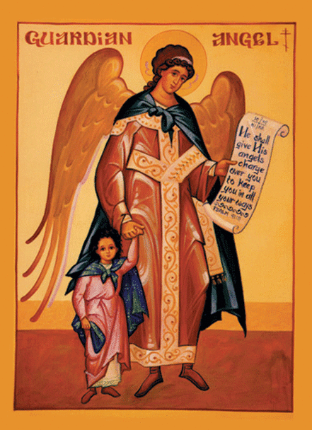 Guardian Angel with Girl Icon (L)